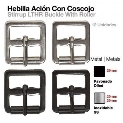Hebilla Acion Estribo con Cosojo 24186S (12 Uds)
