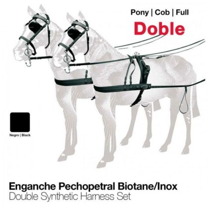 Enganche a la Húngara Biothane/Inoxidable Doble