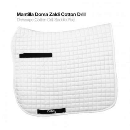 Mantilla Doma Zaldi Cotton Drill Blanca