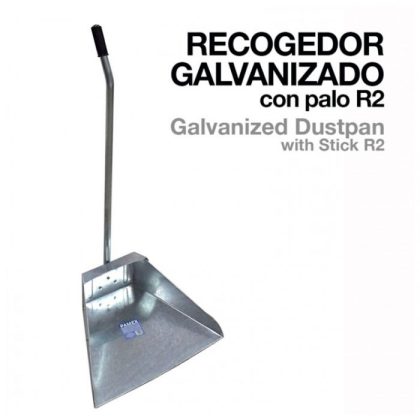 RECOGEDOR GALVANIZADO CON PALO R2
