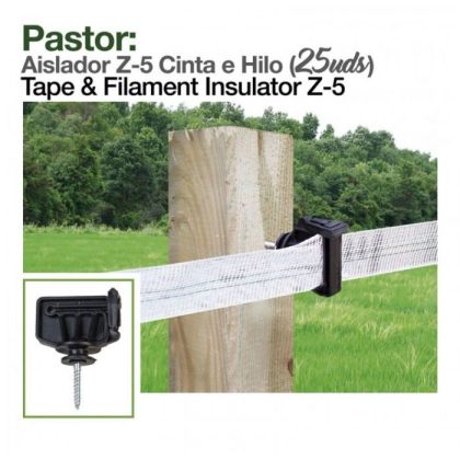 Pastor: Aislador Z-5 Cinta-Hilo (25 Uds)