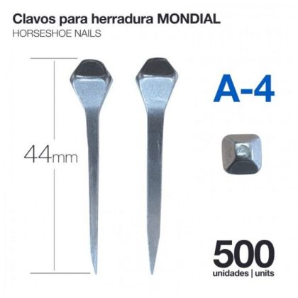 Clavos para Herradura Mondial A-4 500 Uds