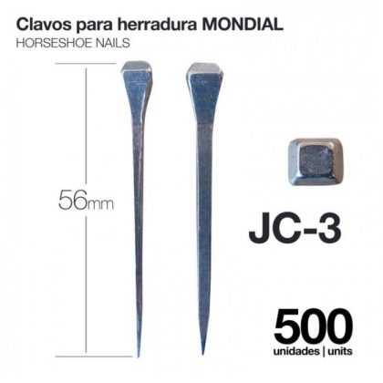 Clavos para Herradura Mondial JC-3 500 Uds
