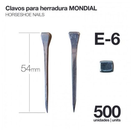 Clavos para Herradura Mondial E-6 500 Uds