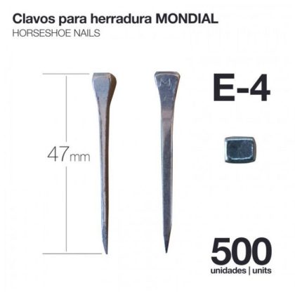 Clavos para Herradura Mondial E-4 500 Uds