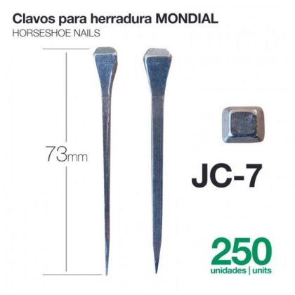 Clavos para Herradura Mondial JC-7 250 Uds