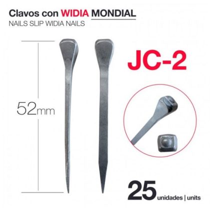 Clavos con Widia Mondial JC-2 (25 Uds)