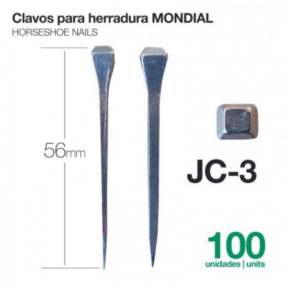 Clavos para Herraduras Mondial JC-3 100 Uds