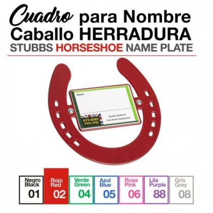 Cuadro Herradura para Nombre Caballo S670 Stubbs