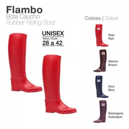 Bota de Caucho Flambo Color