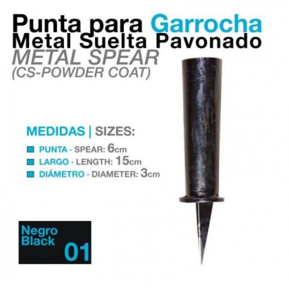 Garrocha Punta-Puya Metal Pavonada