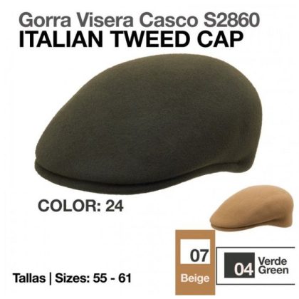 Gorra Inglesa Visera de Paño S.2860
