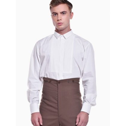Camisa Jareta Lisa Traje Corto Hombre