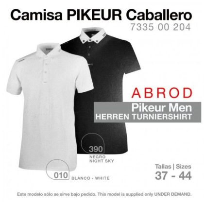 Camisa Pikeur Caballero Herren Turniershirt Blanco