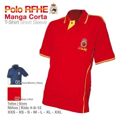 Camisa Polo RFHE Manga Corta Niño