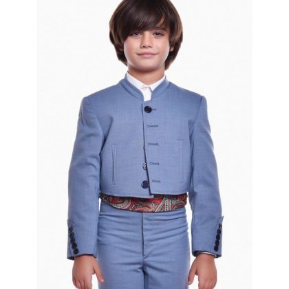 Chaqueta + Chaleco Cuadritos Lycra Niño