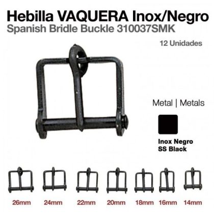Hebilla Vaquera Pavonada/Inoxidable 210037 (12 Uds)