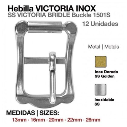 Hebilla Victoria Inoxidable 1501S-04 (12 Uds)