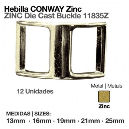 Hebilla Conway Zinc 11835Z (12 Uds)