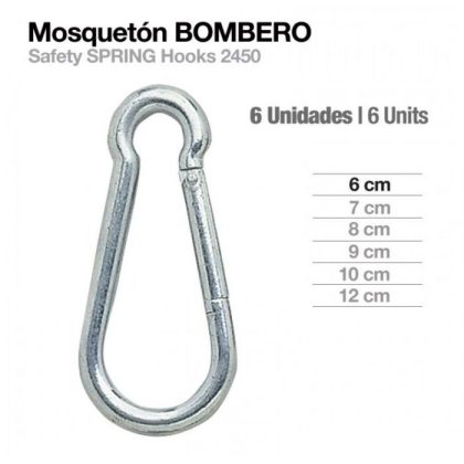 Mosquetón Bombero 2450 6 Uds