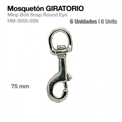 Mosquetón Giratorio HM-5055-03N 6 Uds