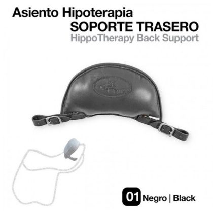 Asiento Hipoterapia Soporte Trasero Negro
