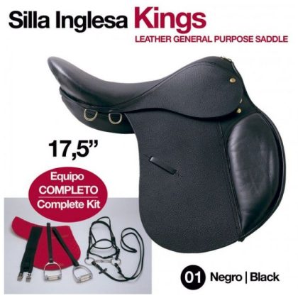 Silla Inglesa Kings 17.5 Negra (Equipo Completo)