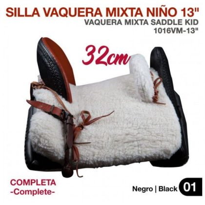 Silla Vaquera Mixta Niño 13" Completa