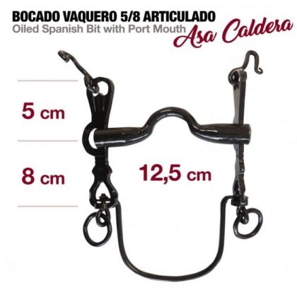 Bocado Vaquero 5/8 Articulado Asa Caldera nº2C 12.5 cm