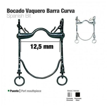 Bocado Vaquero Barra Curva 21797Si