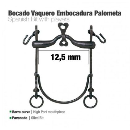 Bocado Vaquero B/Curva Embocadura Palometa 12.5 cm